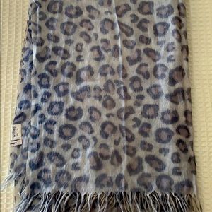 Aritzia Wilfred Wool Scarf Grey Blue